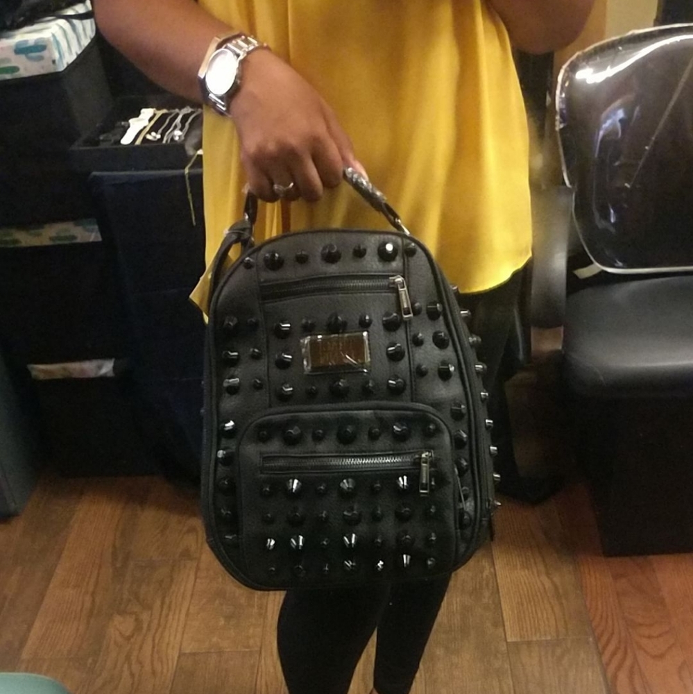 Black Stud n Chic City Style Backpack